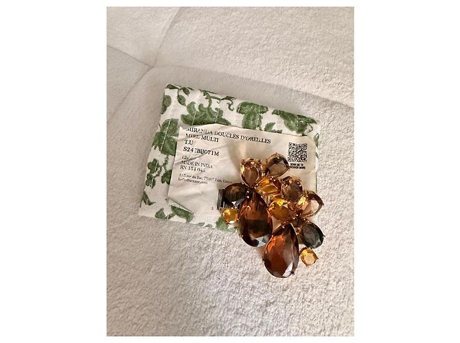 SéZane Orecchini "Miranda" in pietre multicolori Marrone Multicolore D'oro - vista 10