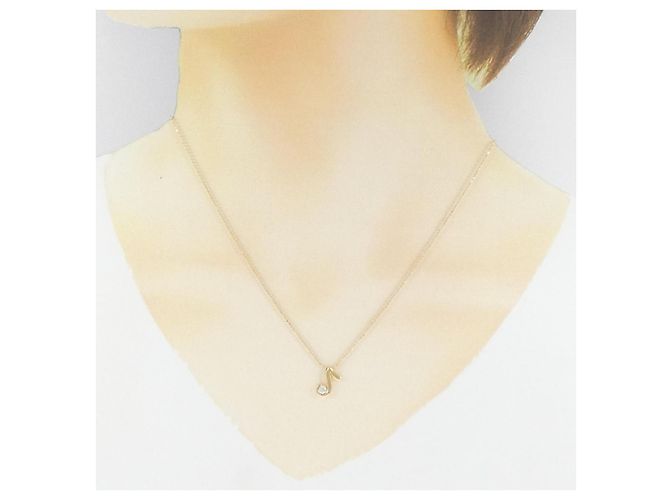 Autre Marque Au750 Note Diamant Halskette Golden - Ansicht 6