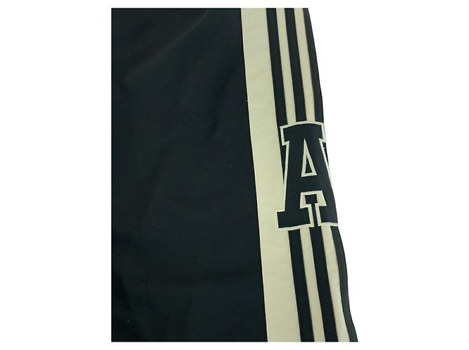 Autre Marque Anti University Polyesterhosen von adidas Schwarz Weiß - Ansicht 9