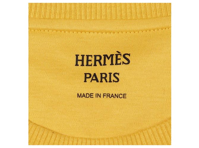 Hermès Top de algodão Hermes Amarelo - vista 3