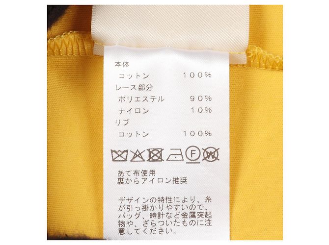 Hermès Top de algodão Hermes Amarelo - vista 4