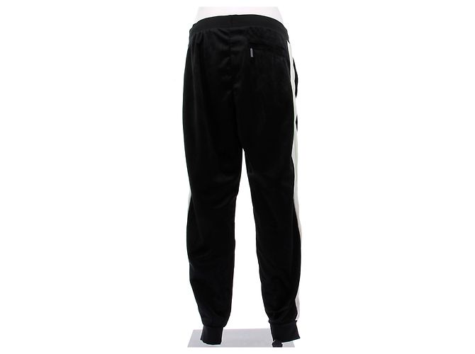Autre Marque Jogging noir avec bandes blanches sur les côtés Black - view 2