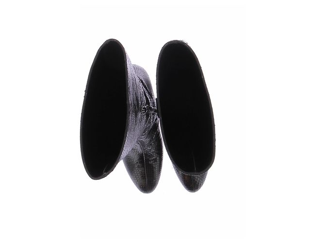 Autre Marque Botas de cuero negras GIA BORGHINI Talla 38 Negro - vista 6