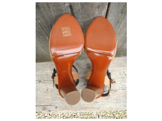 Sandali Lanvin in pelle beige - vista 6