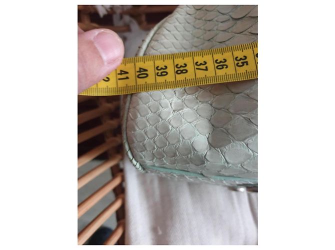 Dior My Dior Handtasche aus Pythonleder Hellgrün - Ansicht 12