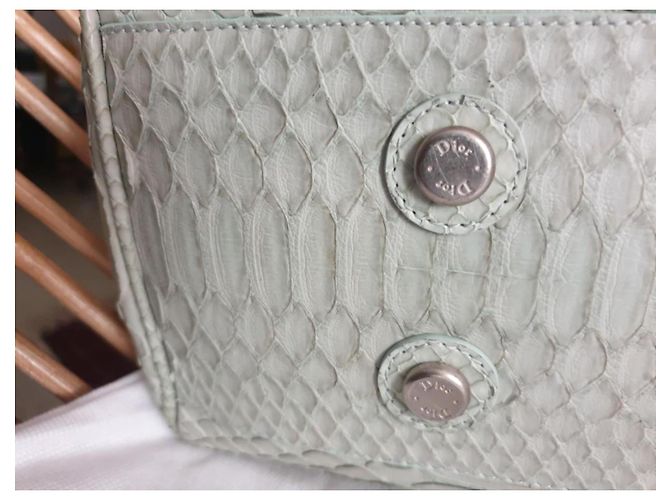 Dior My Dior Handtasche aus Pythonleder Hellgrün - Ansicht 15