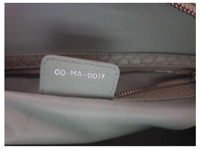 Dior My Dior Handtasche aus Pythonleder Hellgrün - Ansicht 16