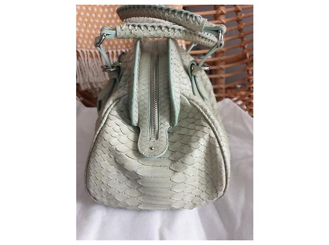 Dior My Dior Handtasche aus Pythonleder Hellgrün - Ansicht 3