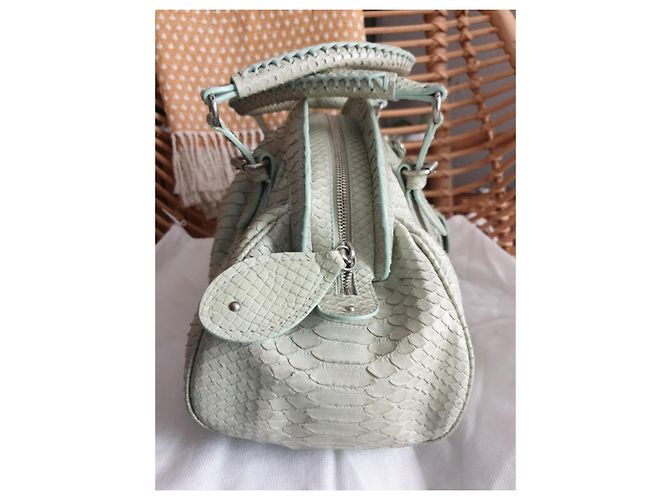 Dior My Dior Handtasche aus Pythonleder Hellgrün - Ansicht 6