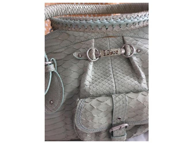 Dior My Dior Handtasche aus Pythonleder Hellgrün - Ansicht 8