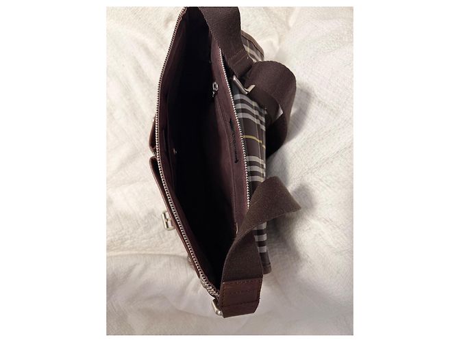 Sac Messenger Burberry Black Label Marron - vue 3