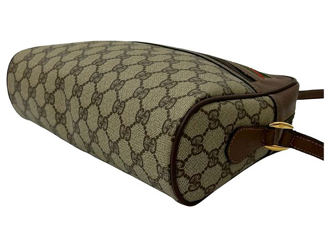 Gucci Crossbody Beige GG Supreme Web - vista 4