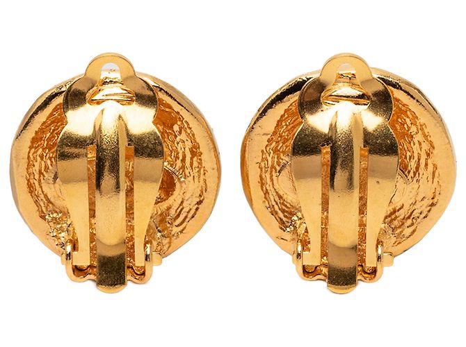 Orecchini rotondi a clip in oro placcato Chanel 31 Rue Cambon D'oro - vista 2