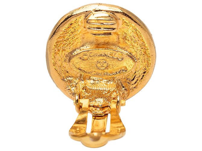 Orecchini rotondi a clip in oro placcato Chanel 31 Rue Cambon D'oro - vista 3