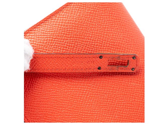 Cartera Longa Kelly Epsom Naranja Hermès Roja - vista 6