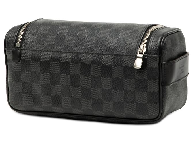 Pochette da Toilette Damier Graphite Nera Louis Vuitton Nero - vista 2