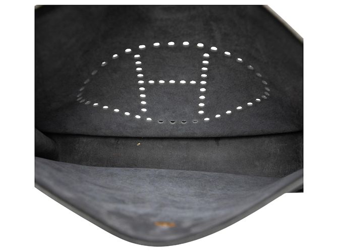 Hermès Black Clemence Evelyne I GM Nero - vista 4