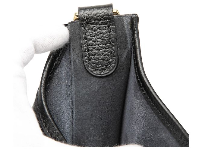 Hermès Black Clemence Evelyne I GM Nero - vista 6