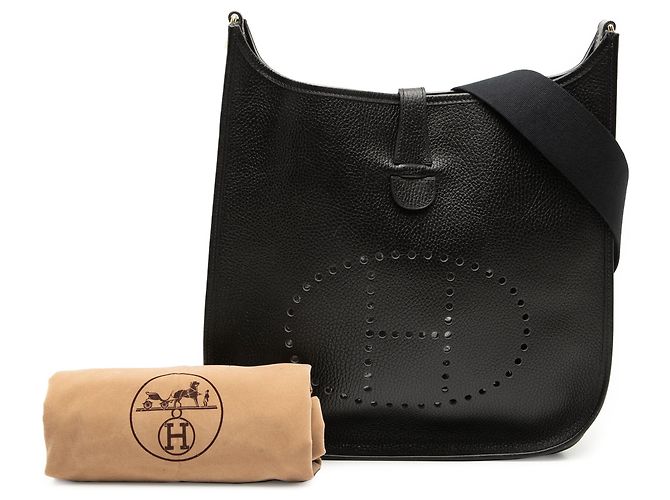 Hermès Black Clemence Evelyne I GM Nero - vista 8