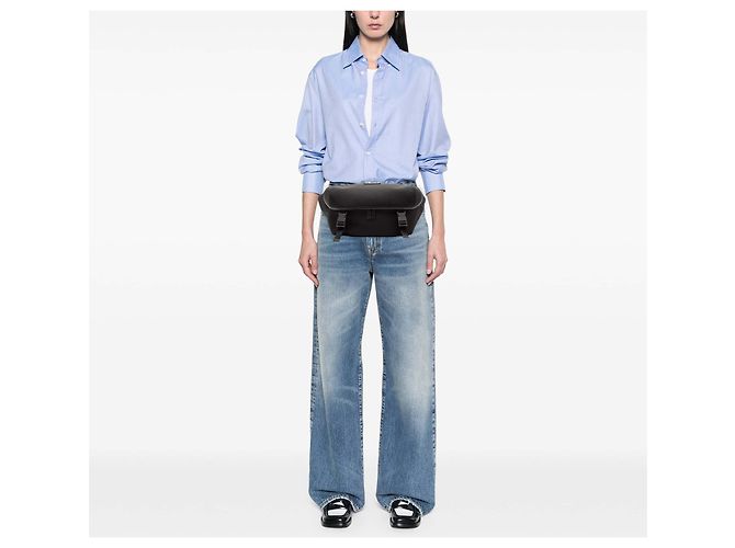 Marsupio in tela nera Techno Web di Gucci Nero - vista 7