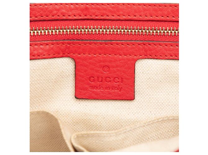 Borsa Bella in pelle rossa Gucci Rosso - vista 5