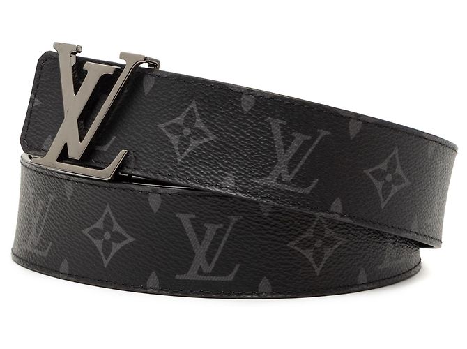 Reversibler LV Initiales Monogram Eclipse Gürtel in Schwarz von Louis Vuitton - Ansicht 2