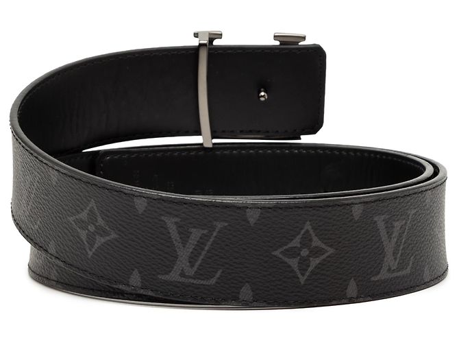 Reversibler LV Initiales Monogram Eclipse Gürtel in Schwarz von Louis Vuitton - Ansicht 3