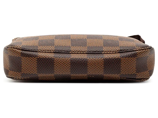 Mini Pochette Accessoires Damier Ebene Marrone Louis Vuitton - vista 3