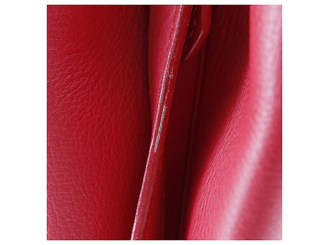 Fendi Petite 2Jours in Pelle Rossa Rosso - vista 11