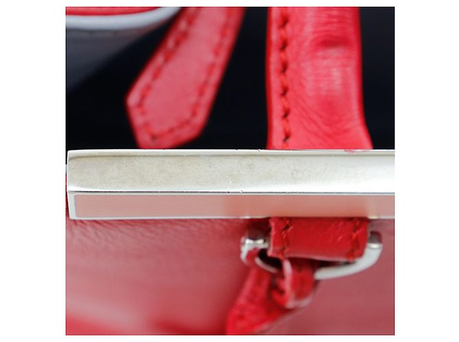 Fendi Petite 2Jours in Pelle Rossa Rosso - vista 12