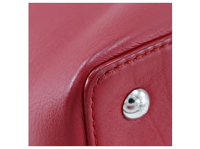 Fendi Petite 2Jours in Pelle Rossa Rosso - vista 9
