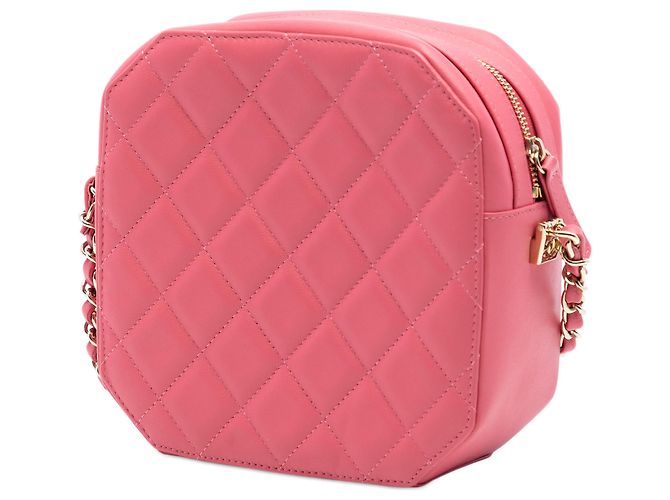 Camera Estojo para câmera em couro de bezerro rosa CC da Chanel - vista 2