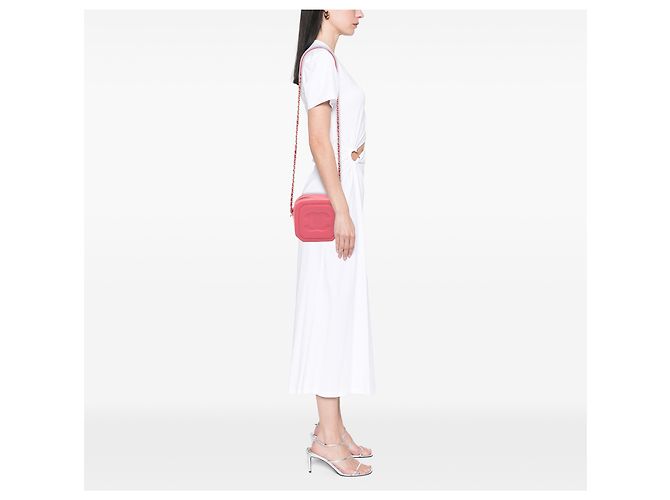 Camera Estojo para câmera em couro de bezerro rosa CC da Chanel - vista 7