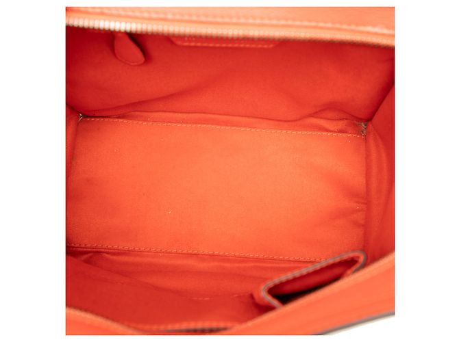 Luggage Céline Celine Orange Micro-Leder Reisetasche - Ansicht 4