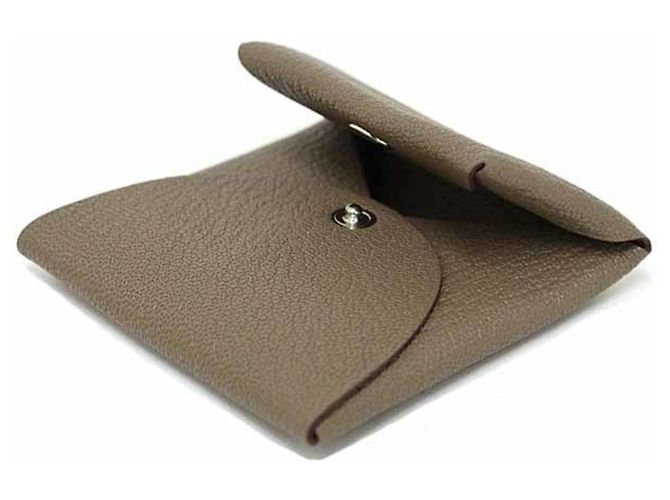 Monedero Bastia de Hermès en gris Etoupe Gris pardo - vista 6
