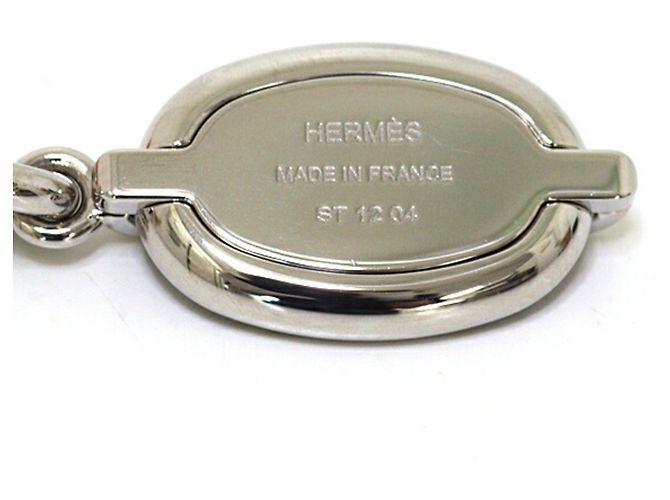 Collar Mini Maillon PM de Hermès Negro Plata - vista 4