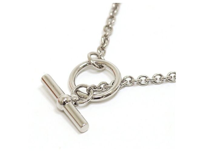 Collar Mini Maillon PM de Hermès Negro Plata - vista 5