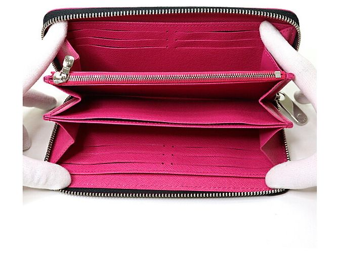 Cartera Zippy Epi Louis Vuitton Negro Rosa - vista 4