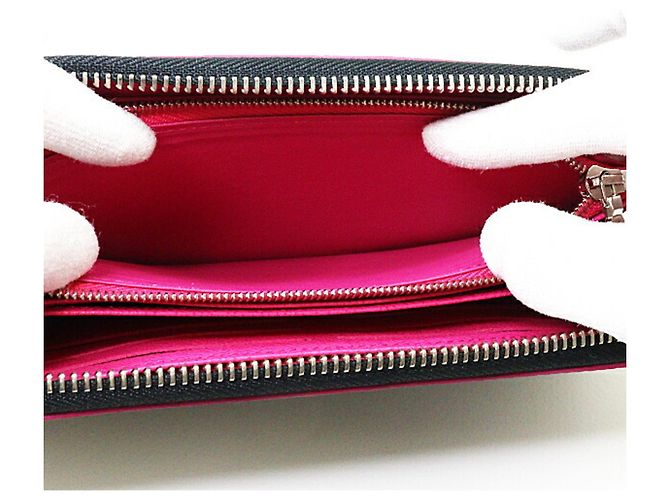 Cartera Zippy Epi Louis Vuitton Negro Rosa - vista 5