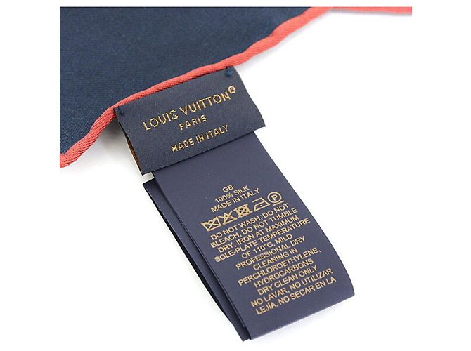Sciarpa Louis Vuitton Monogram Carré 70 LV Bouquet Multicolore Blu navy - vista 5