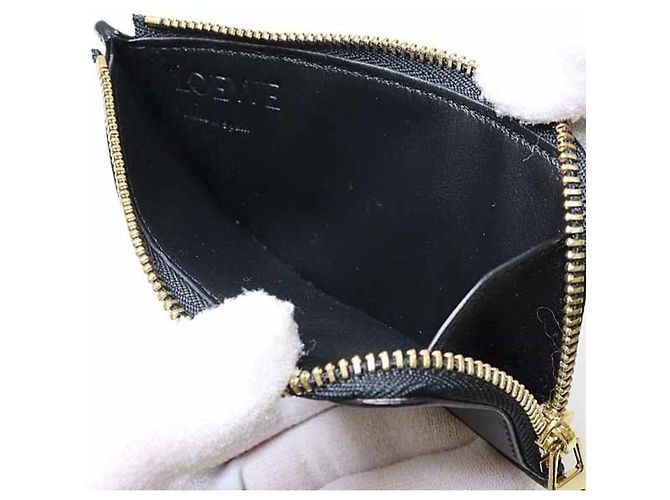 Tarjetero de monedas Loewe Fragment Negro - vista 4