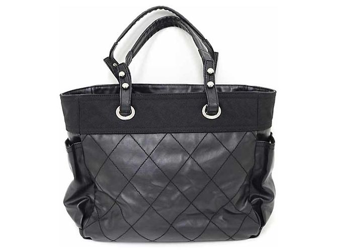 Chanel Paris Biarritz GM Tote Bag Schultertasche Schwarz A34210 - Ansicht 2