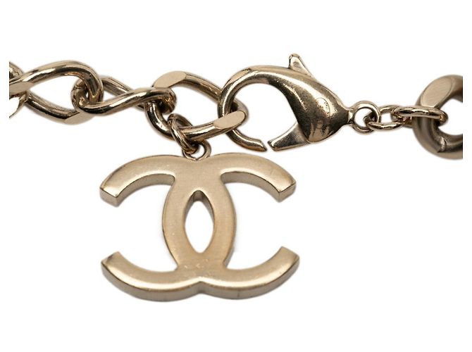 Collana a catena con marchio Coco placcata in oro Chanel D'oro - vista 2