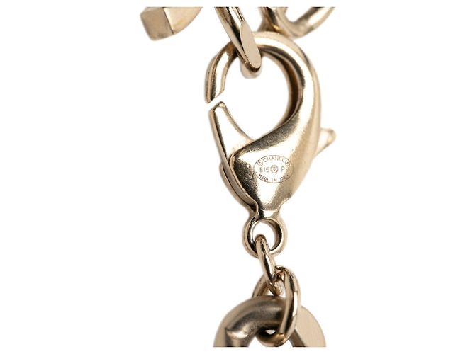 Collana a catena con marchio Coco placcata in oro Chanel D'oro - vista 5