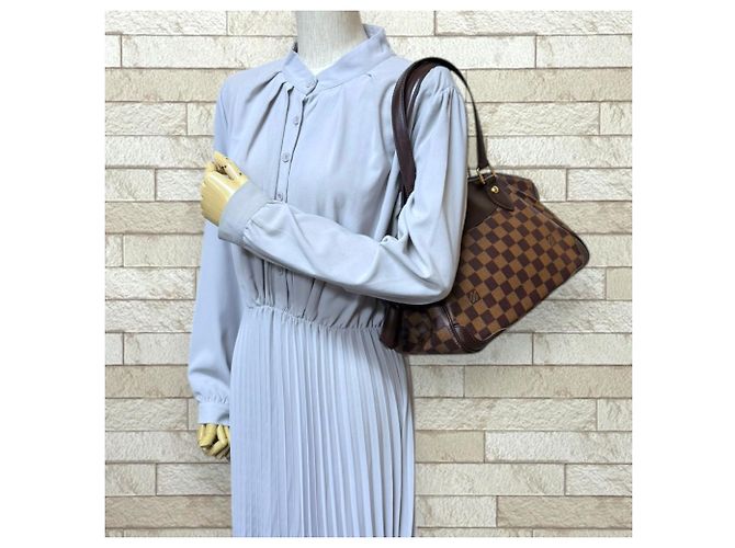 Borsa a mano Damier Verona PM Louis Vuitton Marrone - vista 2