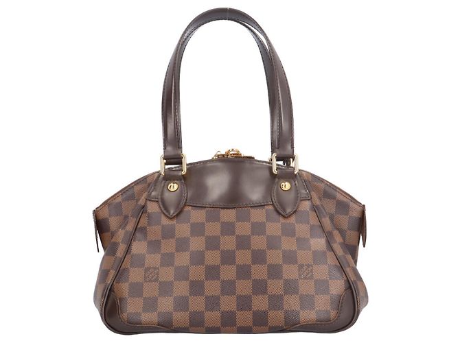 Borsa a mano Damier Verona PM Louis Vuitton Marrone - vista 3