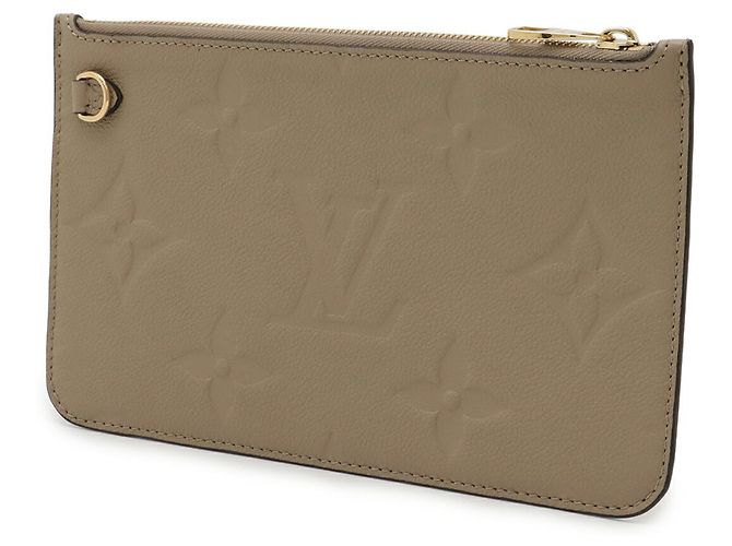 Pochette Neverfull MM in Monogram Empreinte Louis Vuitton Grigio - vista 3