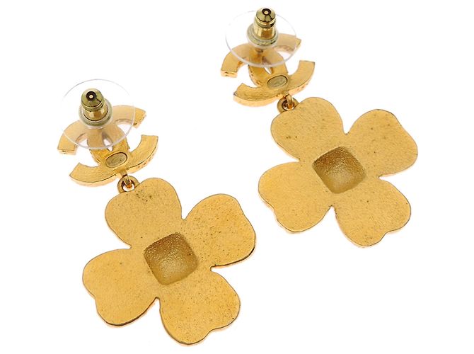 Pendientes de mujer Chanel Coco Mark Flower Negro Rosa Dorado - vista 3