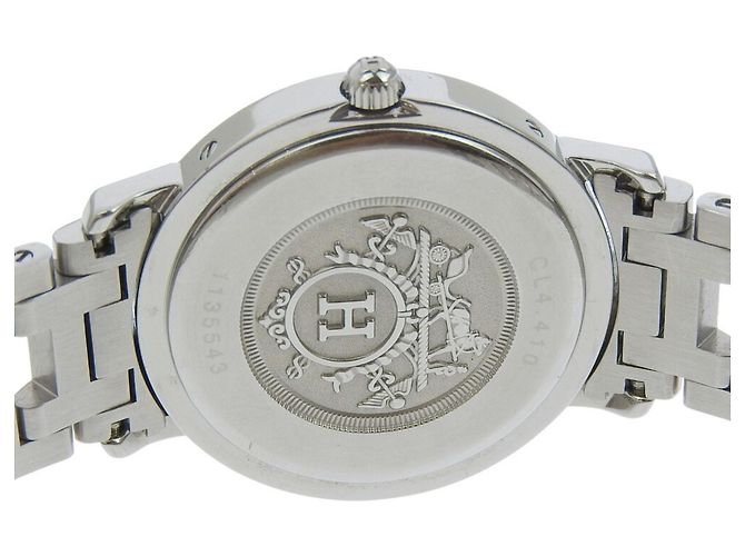 Orologio da polso Hermès Clipper Quartz con quadrante rosa - vista 7