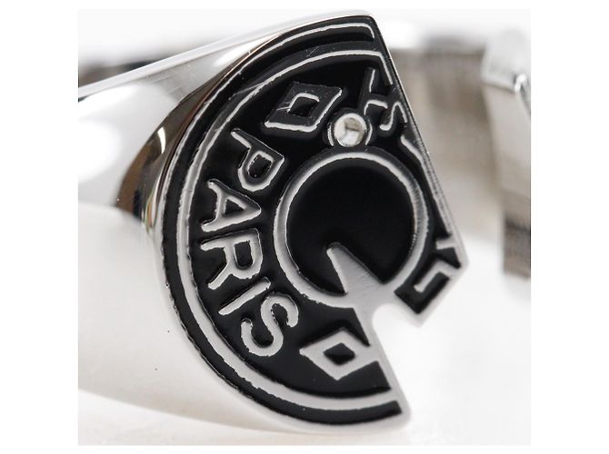 Ring Anello Carrousel Hermès in metallo nero - vista 4